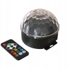 KULA DISCO PROJEKTOR RGB LAMPA LED DYSKOTEKOWY REFLEKTOR NA IMPREZE PILOT