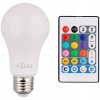 Żarówka wielokolorowa dyskotekowa rgb LED 8,5W pilot E27 806lm