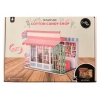 MINIATUROWY DOMEK SKLEP Z CUKIERKAMI DO SAMODZIELNEGO SKŁADANIA DIY LED 3D