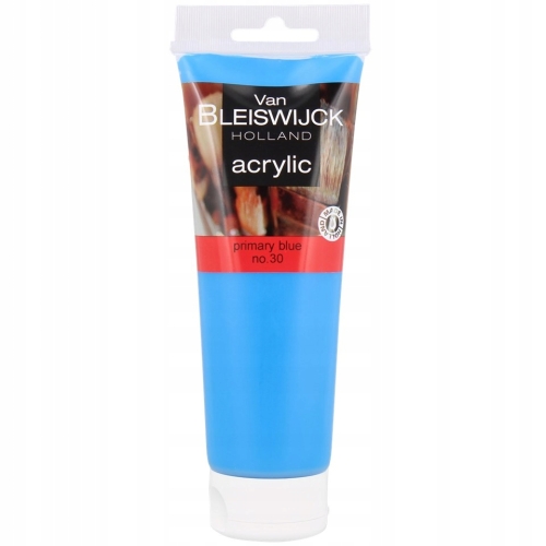 Farba akrylowa profesjonalna tuba Pimary Blue no.30 Van Bleiswijck 250ml