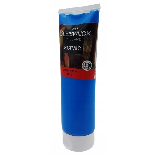 Farba akrylowa profesjonalna tuba Pimary Blue no.30 Van Bleiswijck 250ml