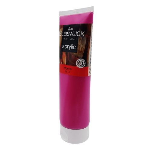 Farba akrylowa profesjonalna tuba Magenta no.13 Różowa Van Bleiswijck 250ml