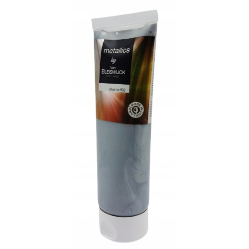 Farba akrylowa profesjonalna tuba METALICZNA SILVER Van Bleiswijck 250ml