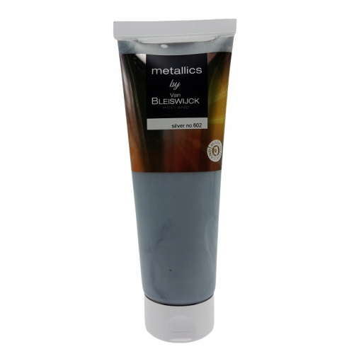 Farba akrylowa profesjonalna tuba METALICZNA SILVER Van Bleiswijck 250ml