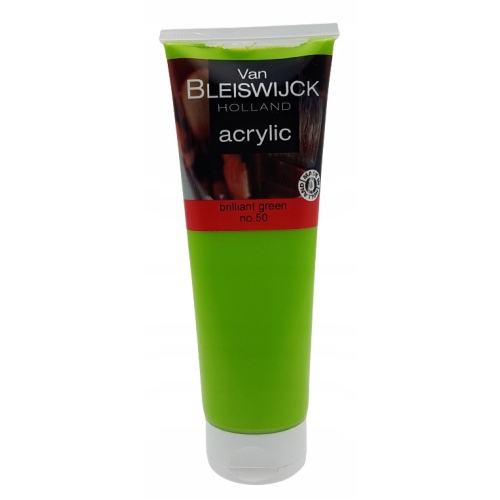 Farba akrylowa profesjonalna tuba Brilliant Green no.50 Van Bleiswijck 0,25