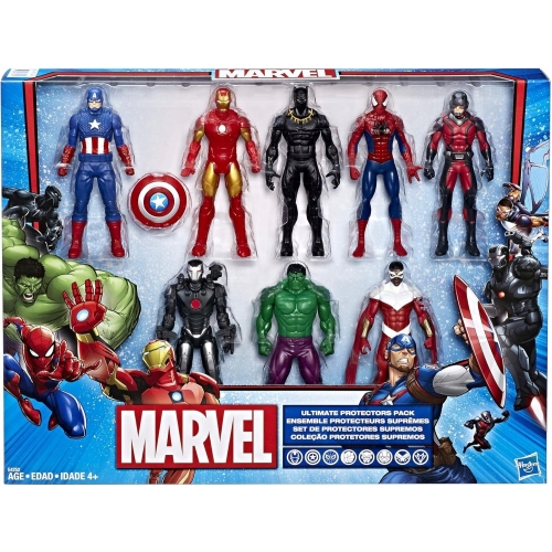 MARVEL AVENGERS ULTIMATE PROTECTION zestaw 8 figurek superbohaterów MARVEL