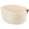 Koszyk do przechowywania bawełniany pleciony czarny styl boho 22x16x11cm 62