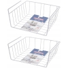 2 x KOSZ KOSZYK METALOWY PODWIESZANY ORGANIZER POD PÓŁKĘ 30 X 26 X 14CM S