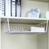 2 x KOSZ KOSZYK METALOWY PODWIESZANY ORGANIZER POD PÓŁKĘ 30 X 26 X 14CM S