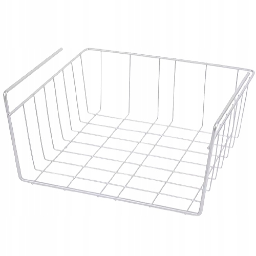 2 x KOSZ KOSZYK METALOWY PODWIESZANY ORGANIZER POD PÓŁKĘ 30 X 26 X 14CM S