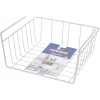 Kosz podwieszany półka organizer 30 x 14 x 26 cm dodatkowa półka srebrny