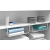 Kosz podwieszany półka organizer 30 x 14 x 26 cm dodatkowa półka srebrny