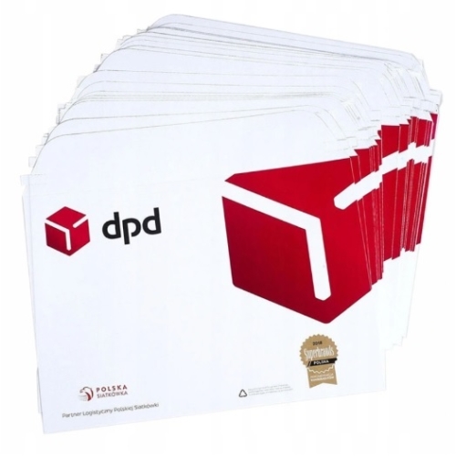 Tekturowe koperty DPD kurierskie 335x235 mm format A4 zestaw 50 sztuk
