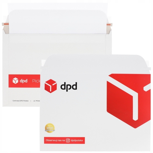 Tekturowe Kurierskie koperty DPD 335x235 mm zestaw 20 sztuk format A4/C4