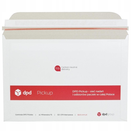 Tekturowe Kurierskie koperty DPD 335x235 mm zestaw 100 sztuk format A4/C4