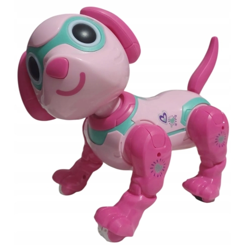 Pies Robot Lola zdalnie sterowany zabawka dla dzieci dziewczynki różowy