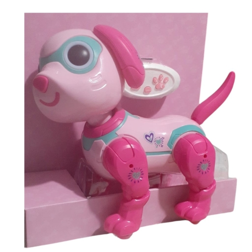 Pies Robot Lola zdalnie sterowany zabawka dla dzieci dziewczynki różowy