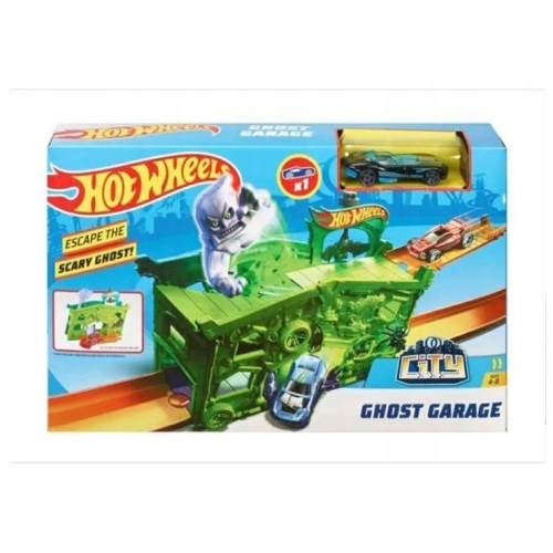HOT WHEELS CITY GHOST GARAGE GARAŻ DUCHÓW dla Małych Mistrzów Wyścigi FJN38