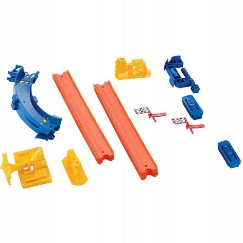 HOT WHEELS ZESTAW TORÓW PODWÓJNY ZJAZD 2 AUTKA DNR54 NA PREZENT DLA DZIECI
