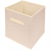 Składany kosz do przechowywania Home Accents organizer 30x30x30 cm Beżowy