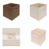 Składany kosz do przechowywania Home Accents organizer 30x30x30 cm Beżowy