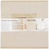 Składany kosz do przechowywania Home Accents organizer 30x30x30 cm Beżowy