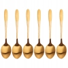 6 SZTUK ŁYŻECZKI ZŁOTE DESEROWE DO HERBATY KAWY EXCELLENT HOUSEWARE ZESTAW