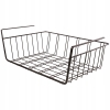 KOSZYK PODWIESZANY POD PÓŁKĘ ORGANIZER METALOWY CZARNY DO SZAFY 5 KG CZARNY