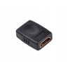 Adapter HDMI-HDMI FF do łączenia kabli HDMI żeński wzmocnionyn czarny