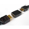 Adapter HDMI-HDMI FF do łączenia kabli HDMI żeński wzmocnionyn czarny