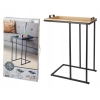 STOLIK METALOWY PRZYŚCIENNY BLAT OZDOBNY na kwiaty wazon 38x24x58cm NATURAL