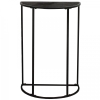 STOLIK METALOWY PRZYŚCIENNY BLAT OZDOBNY na kwiaty wazon 38x24x58cm NATURAL