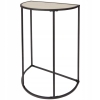 STOLIK METALOWY PRZYŚCIENNY BLAT OZDOBNY na kwiaty wazon 38x24x58cm NATURAL