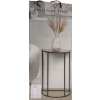 STOLIK METALOWY PRZYŚCIENNY BLAT OZDOBNY na kwiaty wazon 38x24x58cm NATURAL