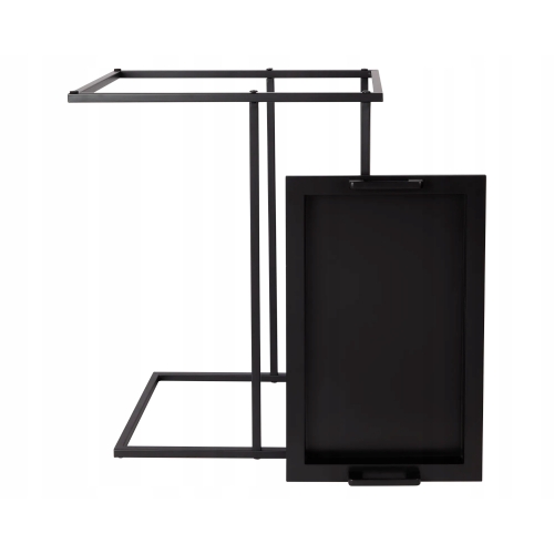 STOLIK METALOWY PRZYŚCIENNY BLAT OZDOBNY na kwiaty wazon 38x24x58cm NATURAL