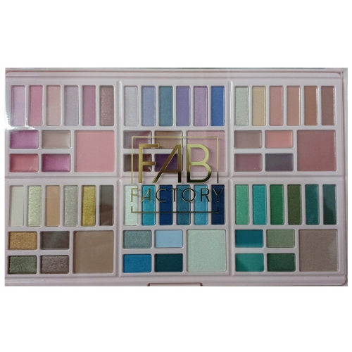 Paleta cieni do makijażu powiek FAB Factory 66 cieni LUXURY MAKE-UP
