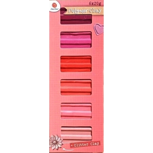Modelina glinka polimerowa termoutwardzalna do malowania 6 x 20g DecoTime R