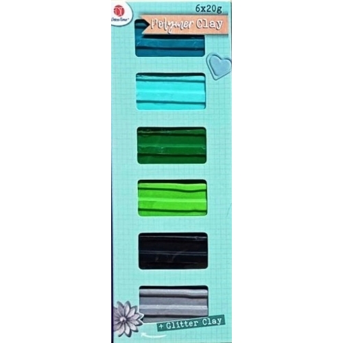 Modelina glinka polimerowa termoutwardzalna do malowania 6 x 20g DecoTime Z