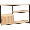 Szafka stojąca do salonu sypialni metalowy stelaż 116 x 76 x 30 rama czarna