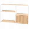 Szafka stojąca do salonu sypialni metalowy stelaż 116 x 76 x 30 rama czarna