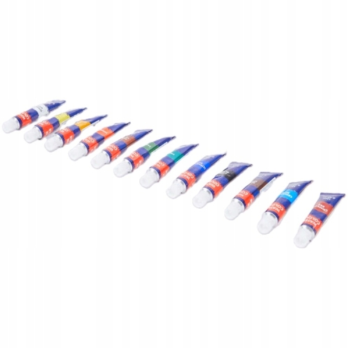 Farby Olejne do Malowania Zestaw Wielokolorowy 12 szt Kolorów x 12ml