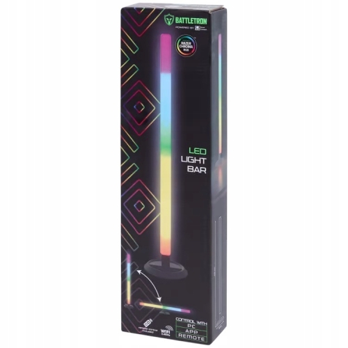 Listwa z diodami LED Light Bar Battletron na imprezy pilot wifi długa 41cm