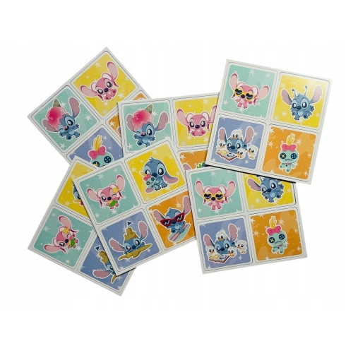 Gra logiczna KARCIANA DLA DZIECI MEMO XL DISNEY STITCH 24 KARTY 1-4 OSOBY