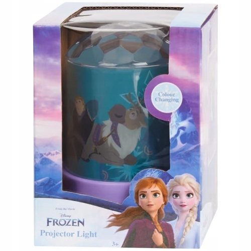 Lampka nocna magiczny projektor cylindryczny Disney Frozen kraina lodu