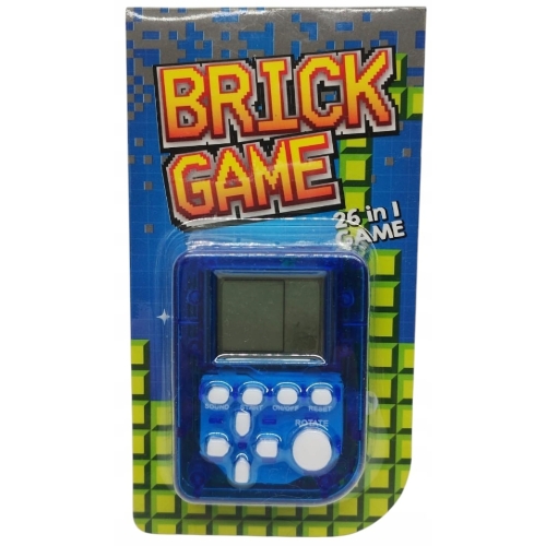 KONSOLA DO GIER GRA ELEKTONICZNA KIESZONKOWA RETRO MINI GAME 26 GIER ŻÓŁTA