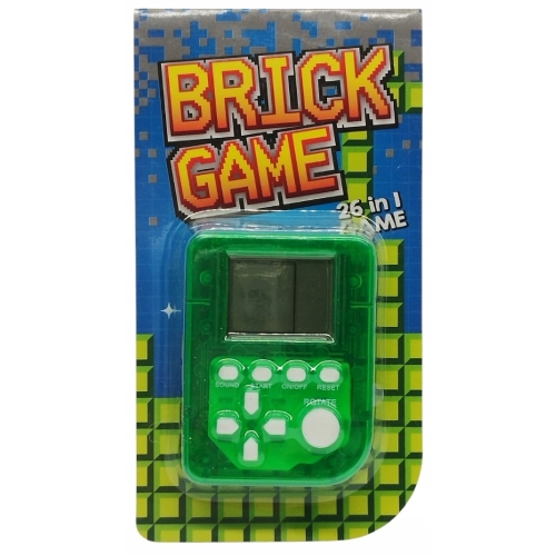 KONSOLA DO GIER GRA ELEKTONICZNA KIESZONKOWA RETRO MINI GAME 26 GIER ŻÓŁTA