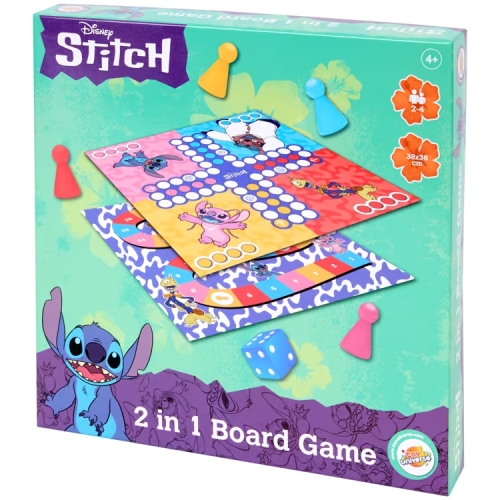Gra planszowa DISNEY STITCH 4 graczy super zabawa dla dzieci 2 plansze