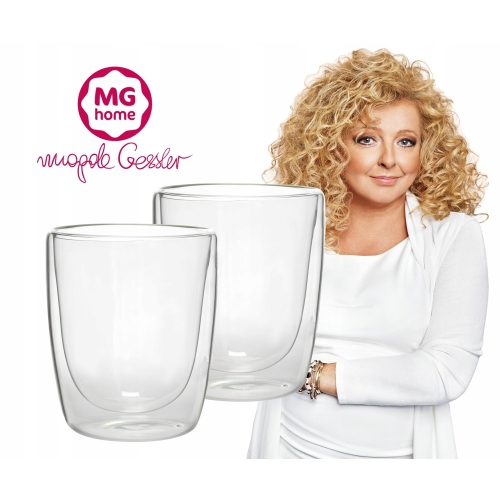 SZKLANKI TERMICZNE 2 ścianki MG HOME MAGDA GESSLER LINIA RENZA 3 x 300 ML