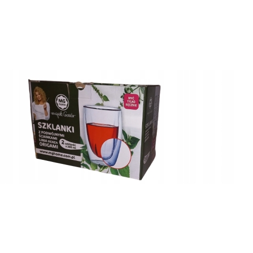 SZKLANKI TERMICZNE 2 ścianki MG HOME MAGDA GESSLER LINIA RENZA 3 x 300 ML