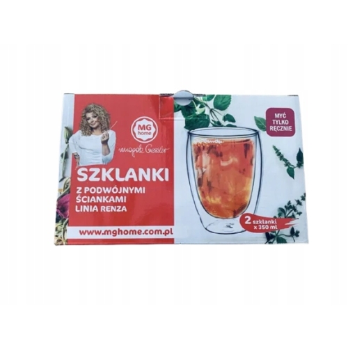 SZKLANKI TERMICZNE 2 ścianki MG HOME MAGDA GESSLER LINIA RENZA 3 x 300 ML